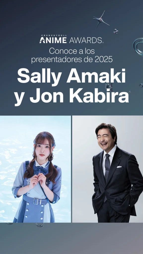 Akihabara_esp_crunchyroll presentadores Sally Amaki y Jon Kanira Conoce a los presentadores Sally Amaki y Jon Kanira en los premios anime 2025