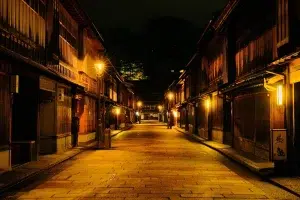 Calles con los primeros restaurantes en la era Edo