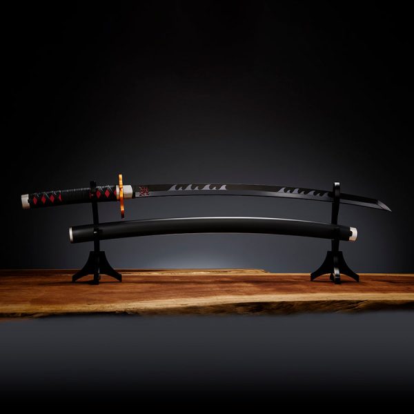 Nichirin Espada Kamado Tanjiro KYOJURO RENGOKUS SWORD GUARD REPLICA DEMON SLAYER: KIMETSU NO YAIBA - Imagen 2