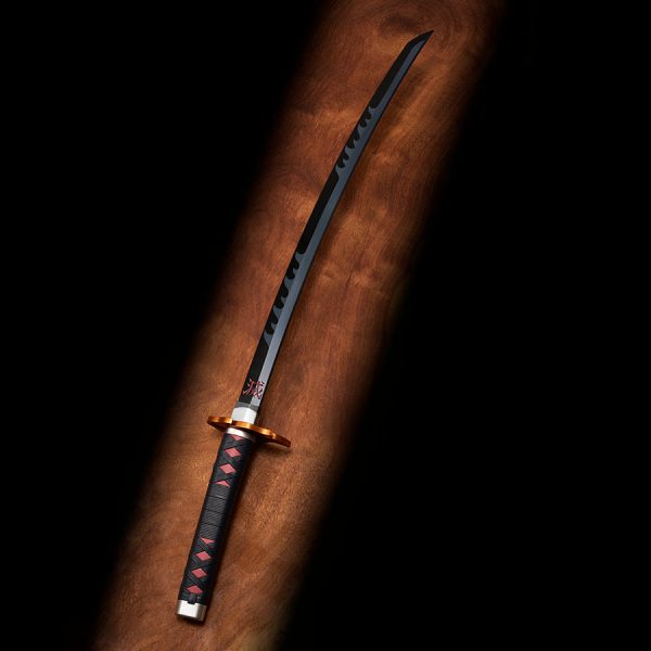 Nichirin Espada Kamado Tanjiro KYOJURO RENGOKUS SWORD GUARD REPLICA DEMON SLAYER: KIMETSU NO YAIBA - Imagen 5