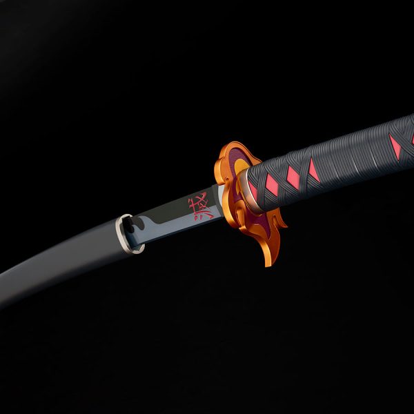 Nichirin Espada Kamado Tanjiro KYOJURO RENGOKUS SWORD GUARD REPLICA DEMON SLAYER: KIMETSU NO YAIBA - Imagen 9