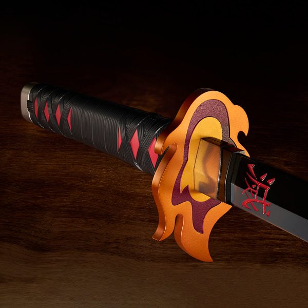 Nichirin Espada Kamado Tanjiro KYOJURO RENGOKUS SWORD GUARD REPLICA DEMON SLAYER: KIMETSU NO YAIBA - Imagen 6