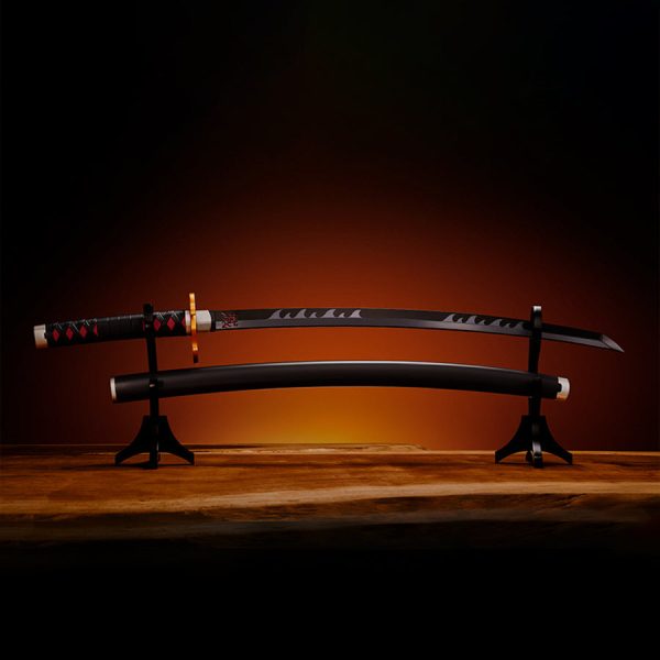 Nichirin Espada Kamado Tanjiro KYOJURO RENGOKUS SWORD GUARD REPLICA DEMON SLAYER: KIMETSU NO YAIBA