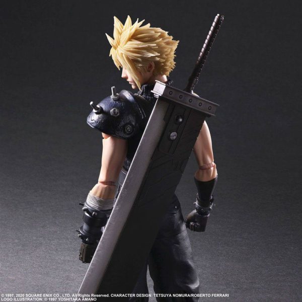 Figura Cloud Strife Final Fantasy vii Remake Play Arts kai Re-run - Imagen 5