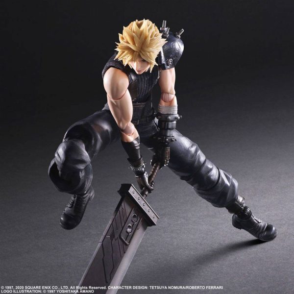 Figura Cloud Strife Final Fantasy vii Remake Play Arts kai Re-run - Imagen 4