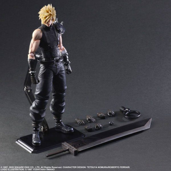 Figura Cloud Strife Final Fantasy vii Remake Play Arts kai Re-run - Imagen 3