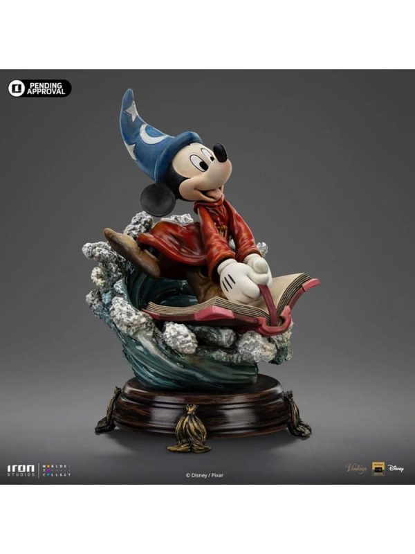 Figura Disney Classics Estatua 1/10 Deluxe art Scale Vintage Collection Sorcerer Mickey 28 CM