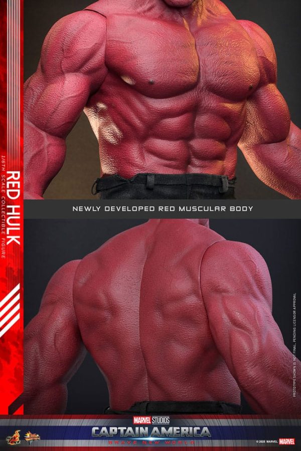 Figura del Capitán América: Brave New World - Red Hulk Movie Masterpiece 1/6 de 47 cm - Imagen 7