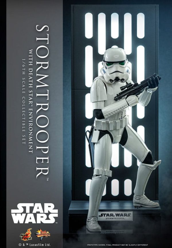 Figura Star Wars Movie Masterpiece Stormtrooper con Entorno de la Estrella de la Muerte 1/6 - 30 cm - Imagen 2