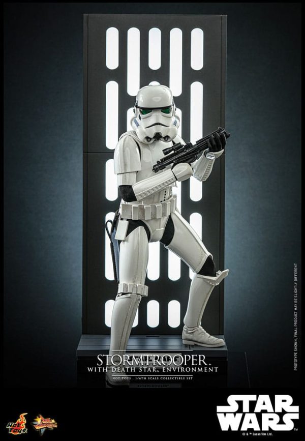 Figura Star Wars Movie Masterpiece Stormtrooper con Entorno de la Estrella de la Muerte 1/6 - 30 cm - Imagen 5