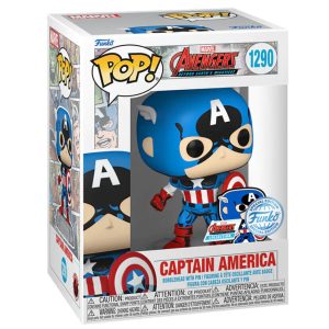 Figura exclusiva de Captain America de Los Vengadores de Marvel en formato POP