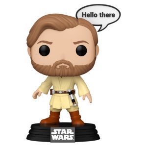 Figura coleccionable Star Wars de Obi-Wan Kenobi en estilo POP