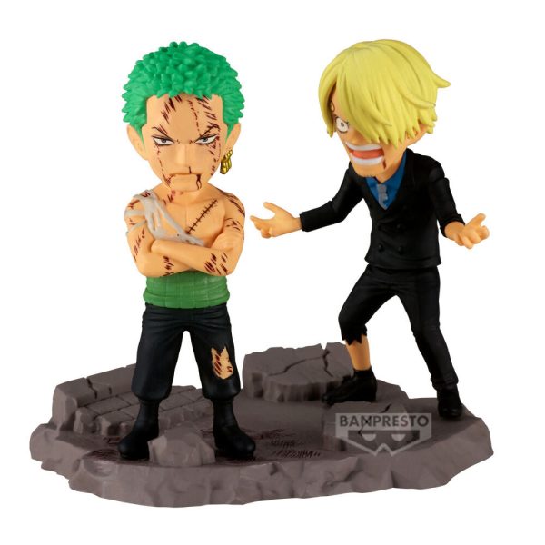 Figuras de colección de Roronoa Zoro y Sanji de One Piece - Tamaño 8cm