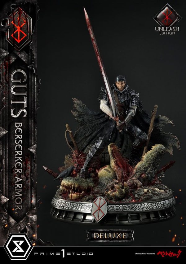 Estatua de Guts Berserker Armor Unleash Edition Deluxe en escala 1/4 - 91 cm