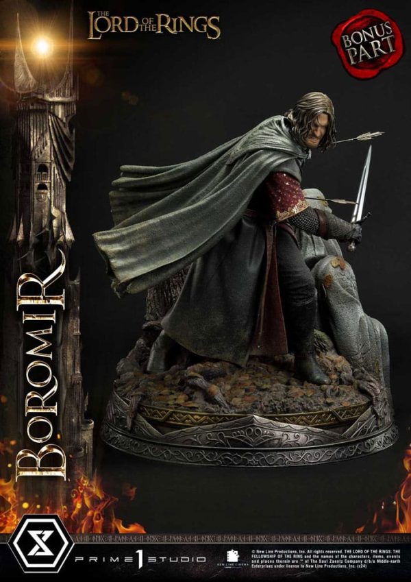 Estátua de Boromir del Señor de los Anillos en escala 1/4 con altura de 51 cm - Edición especial