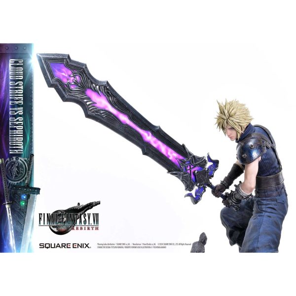 Estatua de resina de Cloud Strife en versión Deluxe de Final Fantasy VII Rebirth Masterline 1/4 - ¡Increíble colección para fans! - Imagen 9