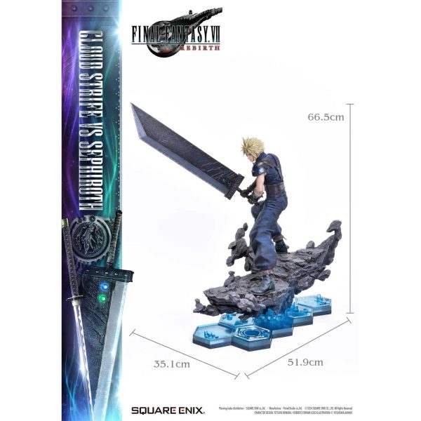 Estatua de resina de Cloud Strife en versión Deluxe de Final Fantasy VII Rebirth Masterline 1/4 - ¡Increíble colección para fans! - Imagen 8