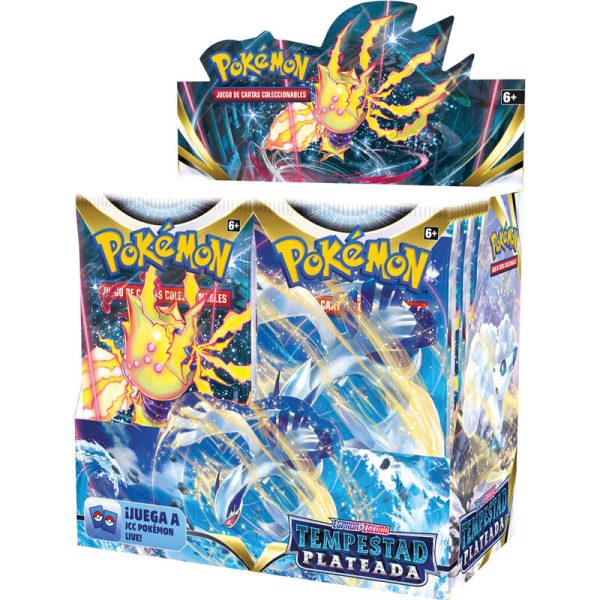Pack 36 Sobres Cartas Coleccionables Tempestad Plateada Espada y Escudo Pokemon español