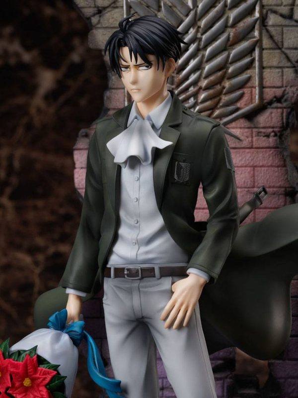 Figura Levi Attack on Titan the Final Season PVC Statue 1/7 Birthday 30 CM - Imagen 8