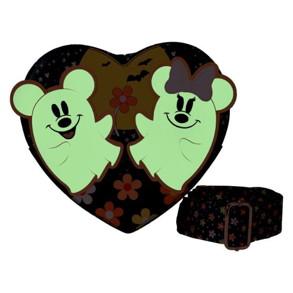 Bolso de hombro con diseño floral de Mickey & Minnie de Disney Loungefly - Imagen 3