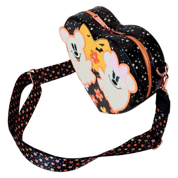 Bolso de hombro con diseño floral de Mickey & Minnie de Disney Loungefly - Imagen 2