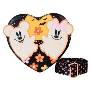 Bolso de hombro con diseño floral de Mickey & Minnie de Disney Loungefly