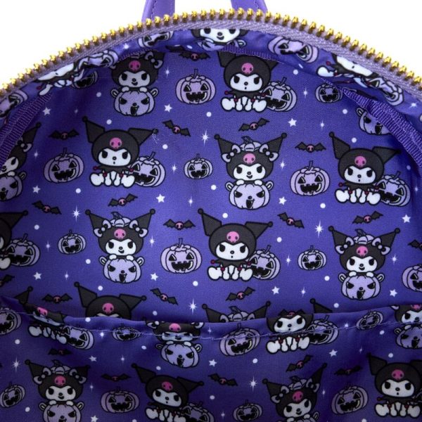 Mochila Pumpkin Kuromi Sanrio Loungefly - Imagen 5