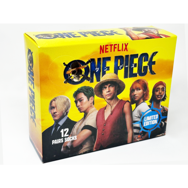 Caja regalo con 12 pares de calcetines One Piece en talla 41/46