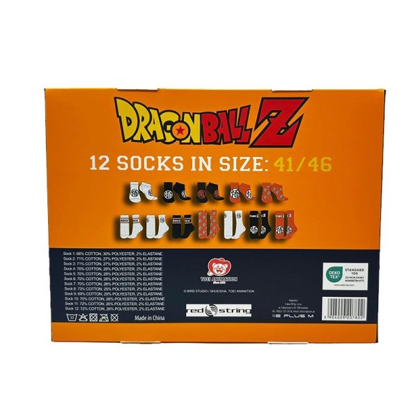 Pack de 12 calcetines temáticos de Dragon Ball en caja regalo - Imagen 2