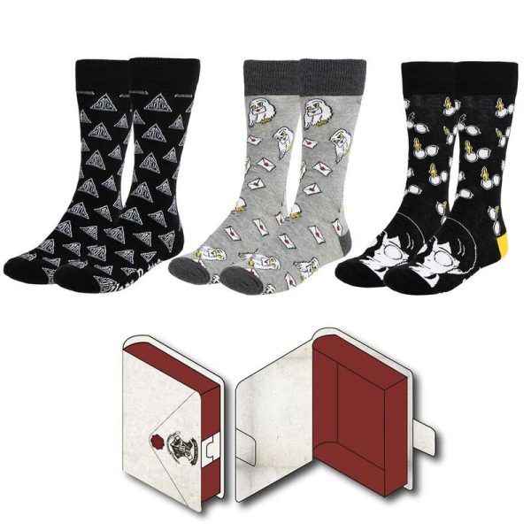 Set 3 calcetines Harry Potter adulto surtido - Imagen 2