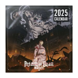 Calendario 2025 de Attack on Titan en tamaño 30x30 - ¡Imperdible para los fans!