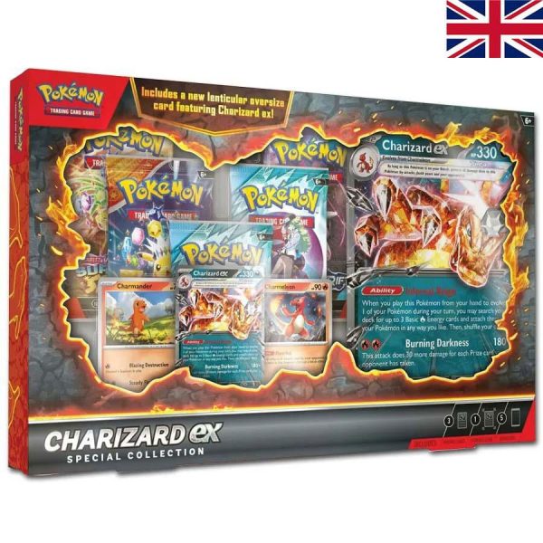 Colección Especial Premium de Pokémon TCG Charizard ex Abril 2025 *Edición en Inglés* - ¡Increíble oferta!