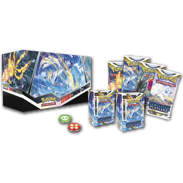 Estuche para Juego de Cartas Coleccionables de Pokemon en español - Combina y Combate en el Estadio de la Tempestad Plateada - Imagen 2