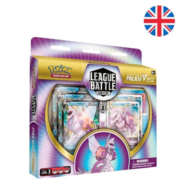 Blister de cartas coleccionables de Palkia Vstar League Battle Deck de Pokemon en inglés