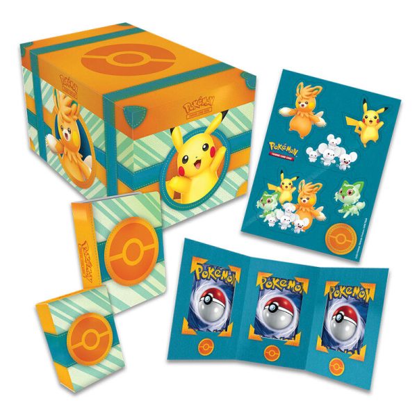 Juego de cartas coleccionables Pokémon en español en un cofre del tesoro - Imagen 2