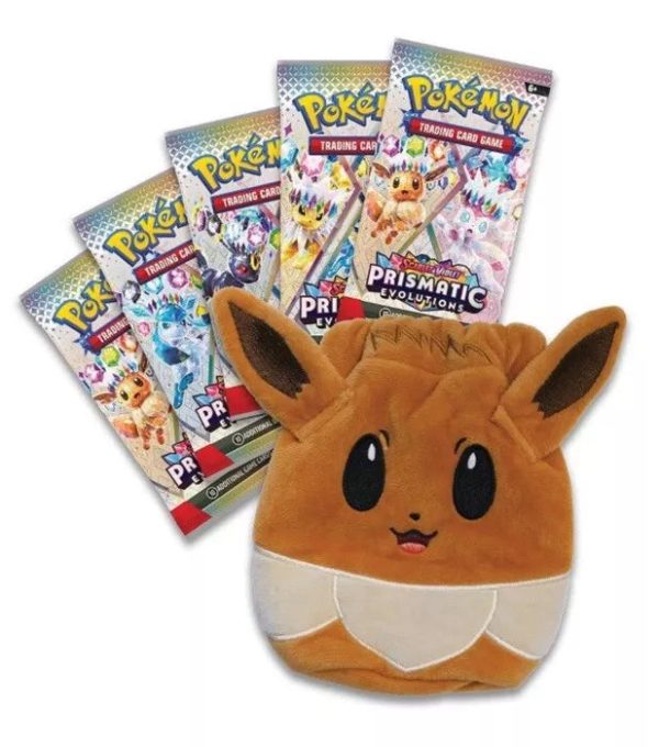 Juego de cartas coleccionables Pokémon en español con evoluciones prismáticas en blister