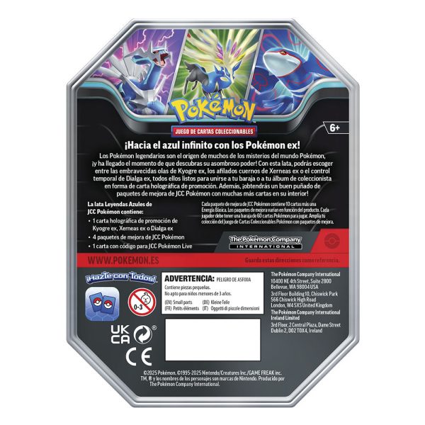 JUEGO DE CARTAS POKEMON TCG EVOLUCIONES DIALGA PRISMÁTICAS SPRING EX TIN ESPAÑOL - Imagen 2