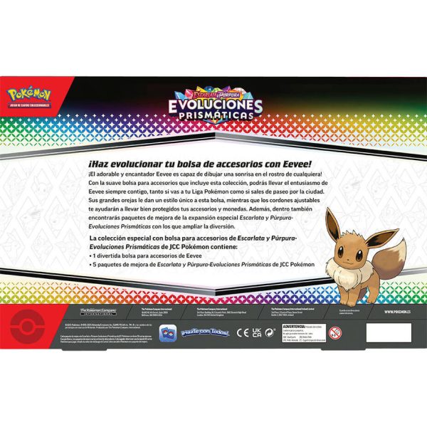 Juego de cartas coleccionables Pokémon en español con evoluciones prismáticas en blister - Imagen 4