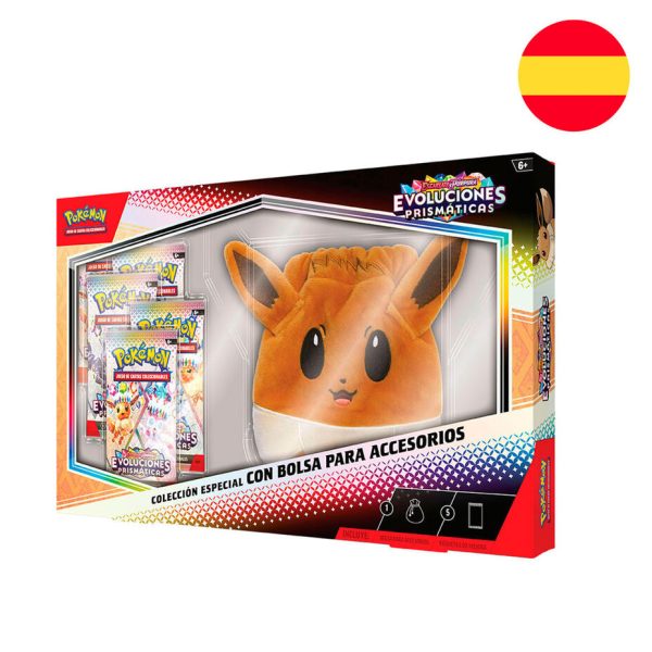 Juego de cartas coleccionables Pokémon en español con evoluciones prismáticas en blister - Imagen 2