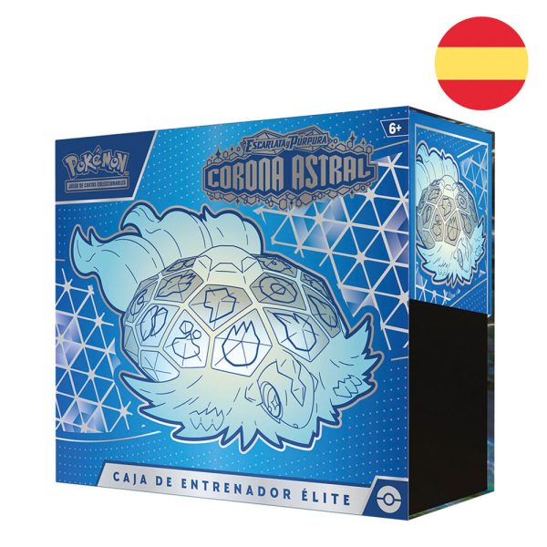 Estuche Pokémon en español: Entrenador Elite Corona Astral Escarlata y Púrpura