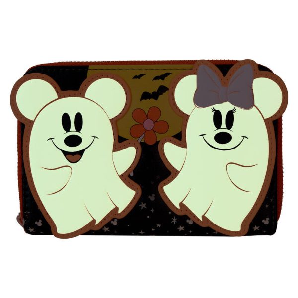 Cartera Loungefly con diseño floral de Mickey & Minnie de Disney: ¡un accesorio encantador para tu estilo! - Imagen 2