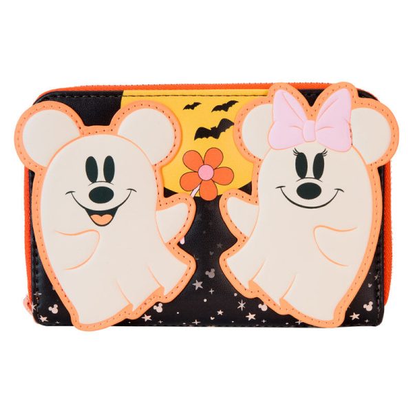 Cartera Loungefly con diseño floral de Mickey & Minnie de Disney: ¡un accesorio encantador para tu estilo!