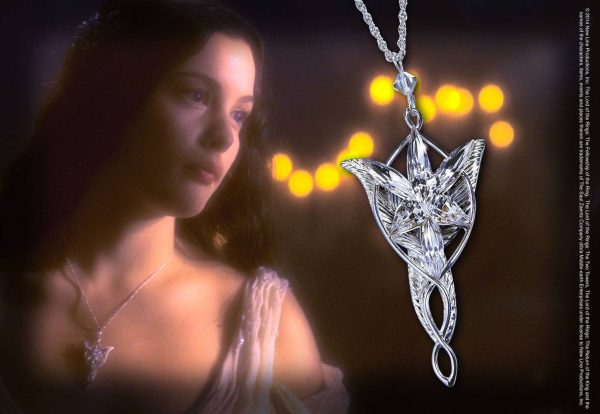 Colgante de Arwen Evenstar del Señor de los Anillos en Plata de ley - ¡Ideal para los fans de la saga!
