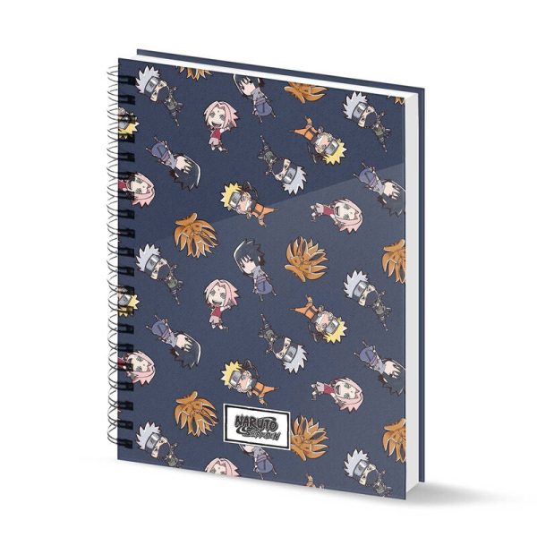 Cuaderno tamaño A4 con diseño exclusivo de Naruto Shippuden de la colección Wind.
