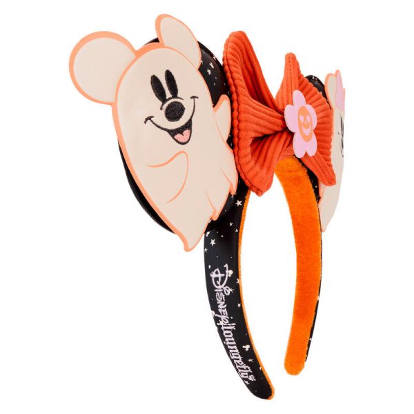 Diadema con diseño floral de orejas de Mickey y Minnie de Disney: ¡un accesorio encantador para tu look! - Imagen 3