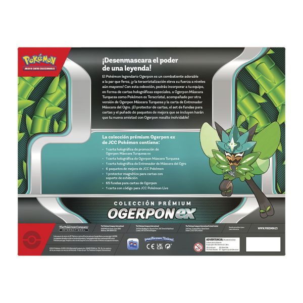 Estuche para juego de cartas coleccionables Ogerpon EX Pokemon en español: ¡hazte con él ahora! - Imagen 3