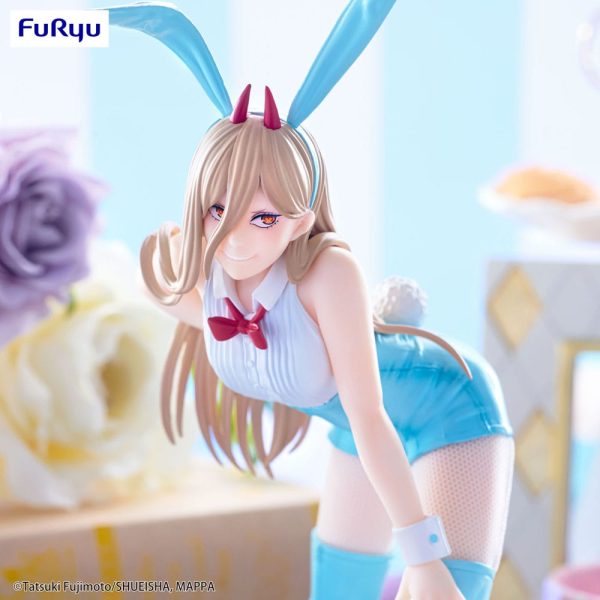 Figura Chainsaw Man Estatua PVC Bicute Bunnies Power Light Blue Color Ver. 30 CM - Imagen 2