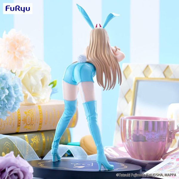 Figura Chainsaw Man Estatua PVC Bicute Bunnies Power Light Blue Color Ver. 30 CM - Imagen 5