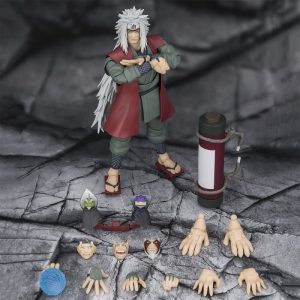 Figura S.H. Figuarts de Jiraiya en Modo Sabio, el Maestro Heroico de la Hoja Oculta de Naruto Shippuden - 17cm