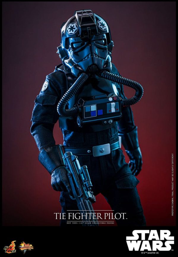 Figura Star Wars Movie Masterpiece TIE Fighter Pilot 1/6 - 30 cm - Imagen 4